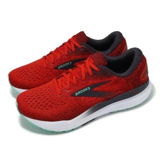 【BROOKS】慢跑鞋 Ghost 16 男鞋 紅 綠 魔鬼系列 緩衝 氮氣中底 運動鞋(1104181D623)