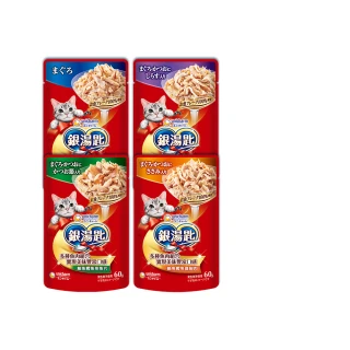 VIP限定【Unicharm 銀湯匙】超值32入組-鮪魚貓餐包60g