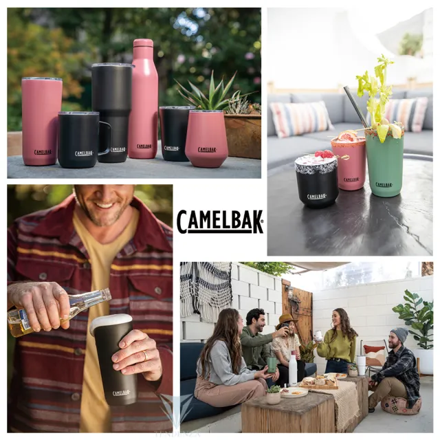 【CAMELBAK】600ml Tumbler不鏽鋼雙層真空保溫/保冰杯(真空保溫/保冰/霧面/美國CAMELBAK/防滑底座)