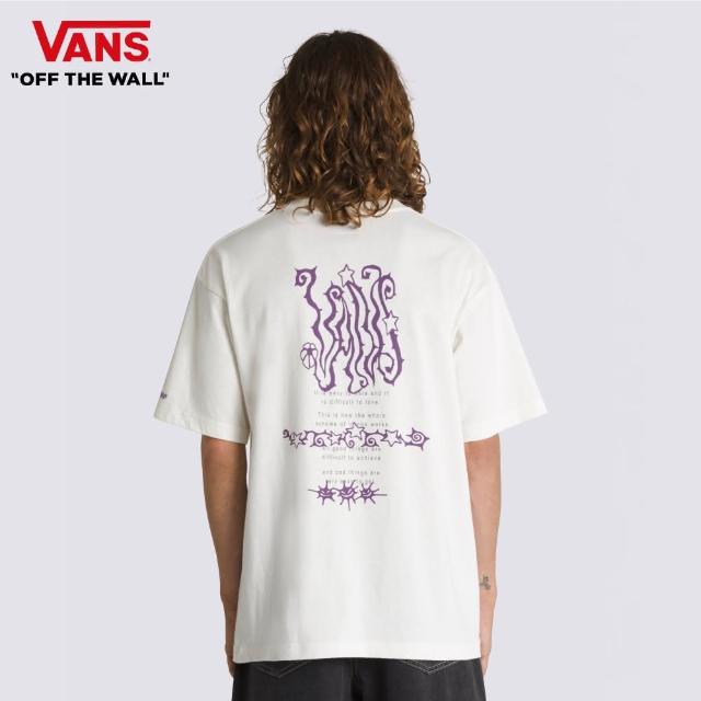 【VANS 官方旗艦】Skate Difficult to Love 男女款米白色短袖T恤