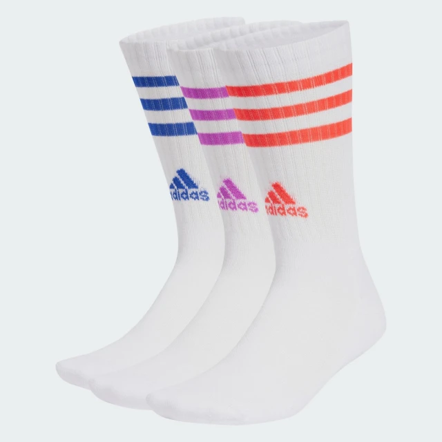 adidas 官方旗艦 3-STRIPES 中筒襪 3 雙入 男/女 IZ0122