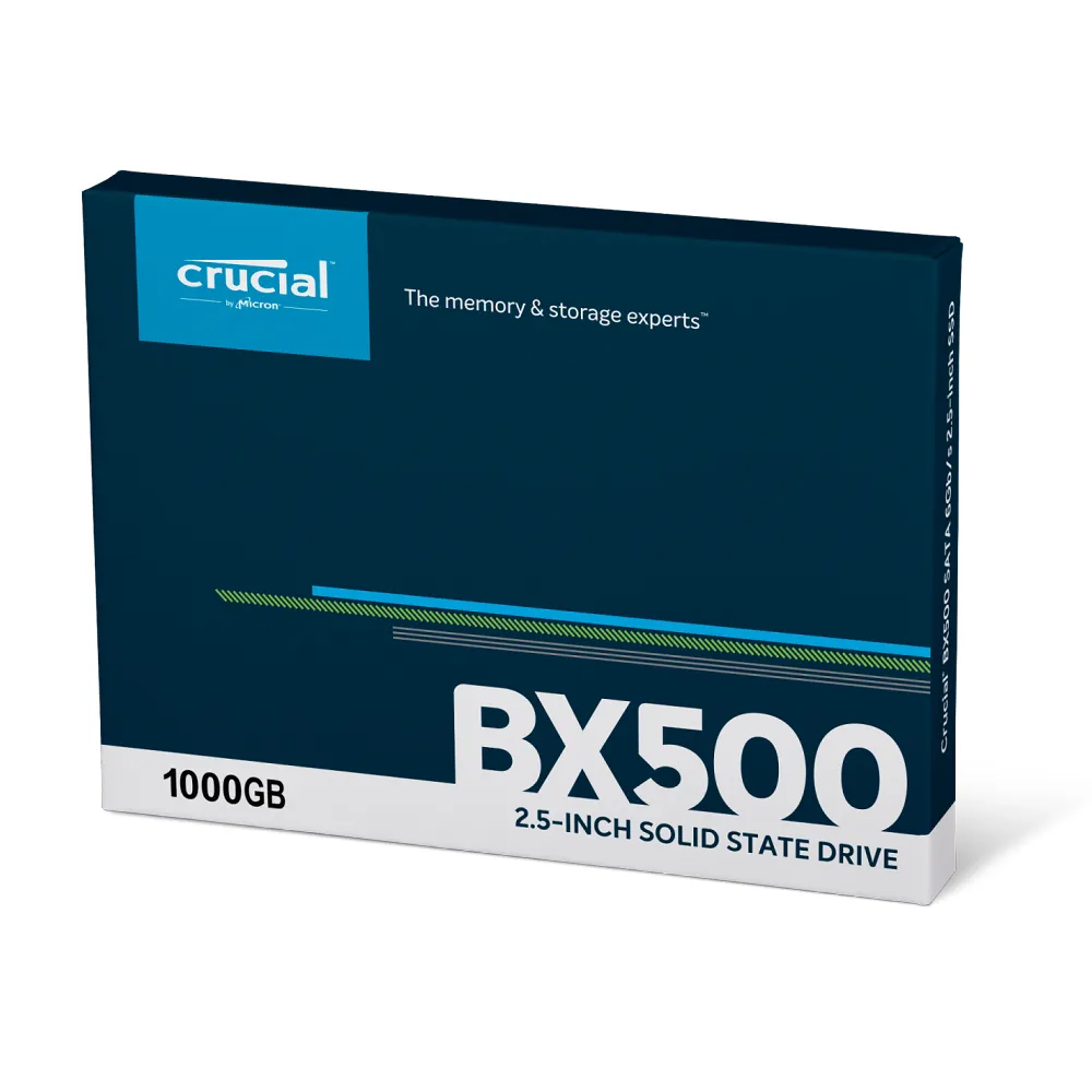 【Crucial 美光】搭外接盒 ★ BX500 1TB SATA ssd固態硬碟 (BX500-1TB) 讀540M/寫500M