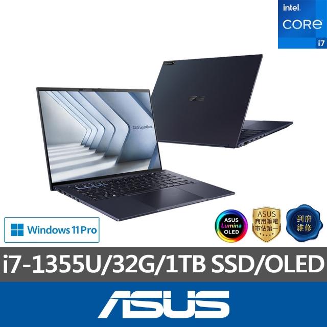 【ASUS 華碩】福利品 14吋i7商用筆電(B9403CVA-0091A1355U/i7-1355U/32G/1TB SSD/W11P)