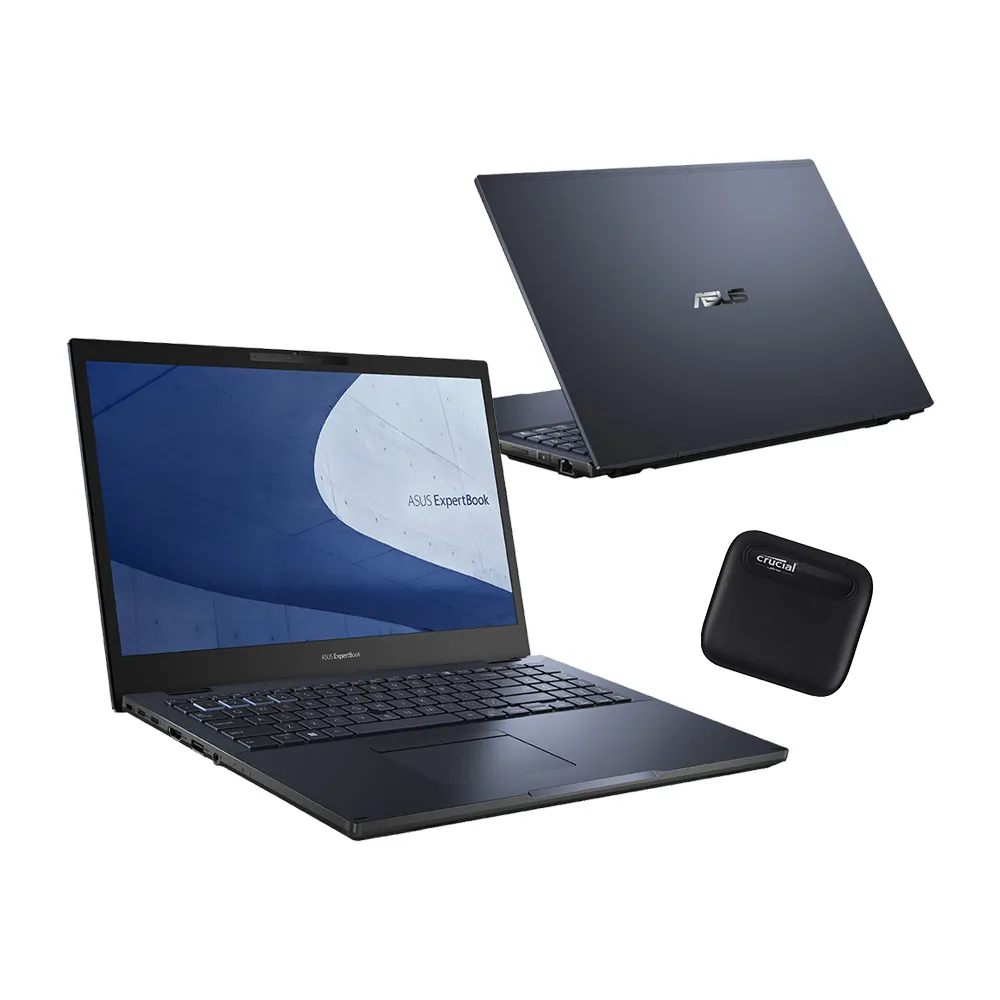 【ASUS】1TB外接SSD組★15.6吋i7商用筆電(B2502CBA-2861A1260P/i7-1260P/32G/1TB SSD/W11P)