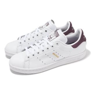 【adidas 愛迪達】休閒鞋 Stan Smith W 女鞋 白 紫 史密斯 低筒 三葉草 愛迪達(IF6994)