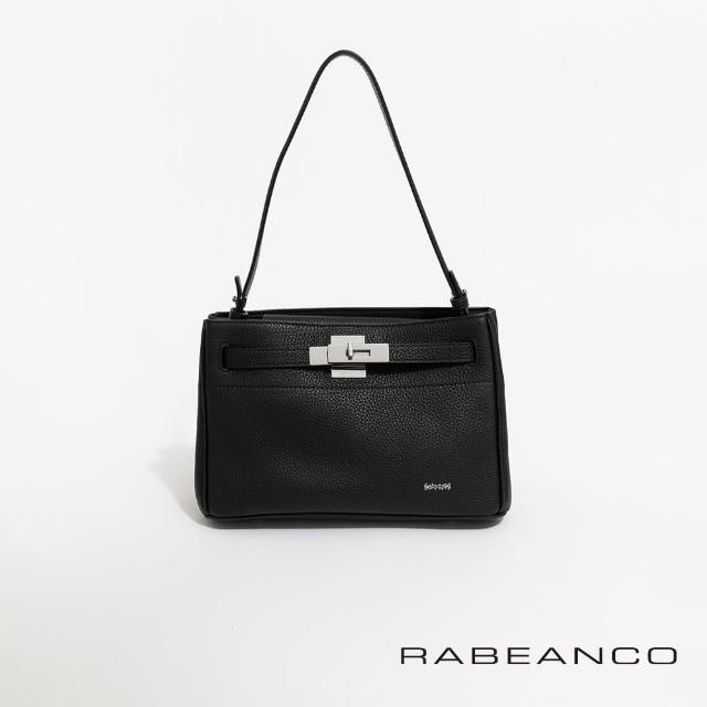 【RABEANCO】SAOIRSE真皮肩背斜背包(黑)