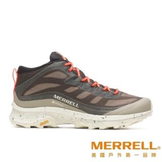 【MERRELL】MOAB SPEED MID GORE-TEX 輕量戶外中筒鞋 橘褐色 男(ML067713)