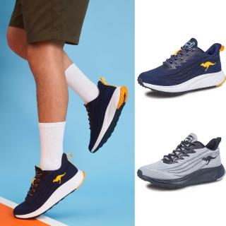 【KangaROOS】男鞋 RUN SPEED 2 透氣吸濕 涼爽散熱 輕量緩震 慢跑鞋(兩色任選)