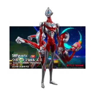 【BANDAI 萬代】SHF ULTRAMAN：崛起 超人力霸王 & 埃米 可動完成品(代理版)