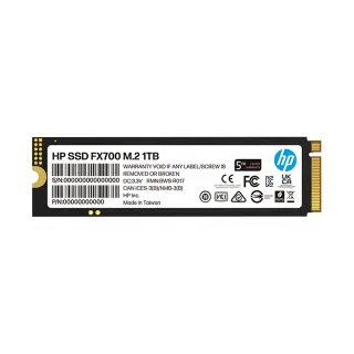 【HP 惠普】FX700 1TB Gen4 M.2 2280 PCIe ssd固態硬碟 最高讀取7200MB/s 5年保