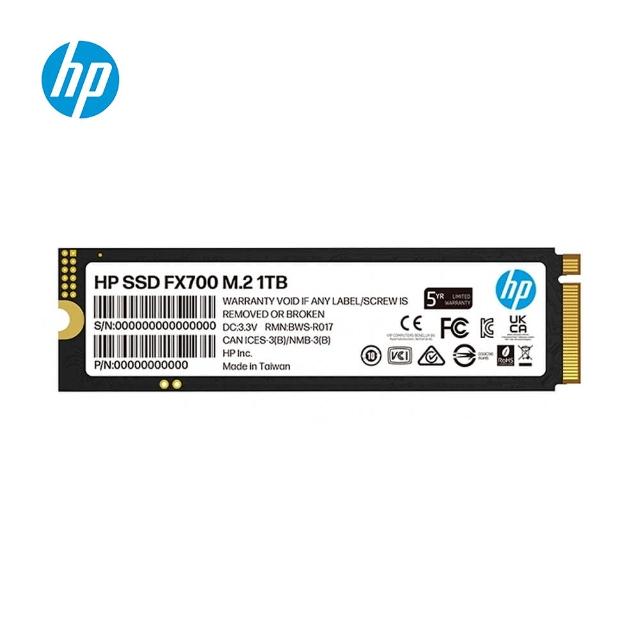 【HP 惠普】FX700 1TB Gen4 M.2 2280 PCIe ssd固態硬碟 最高讀取7200MB/s 5年保