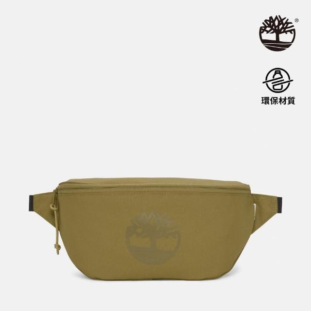 【Timberland 官方旗艦】中性深橄欖綠戶外斜背包(A5SVF302)