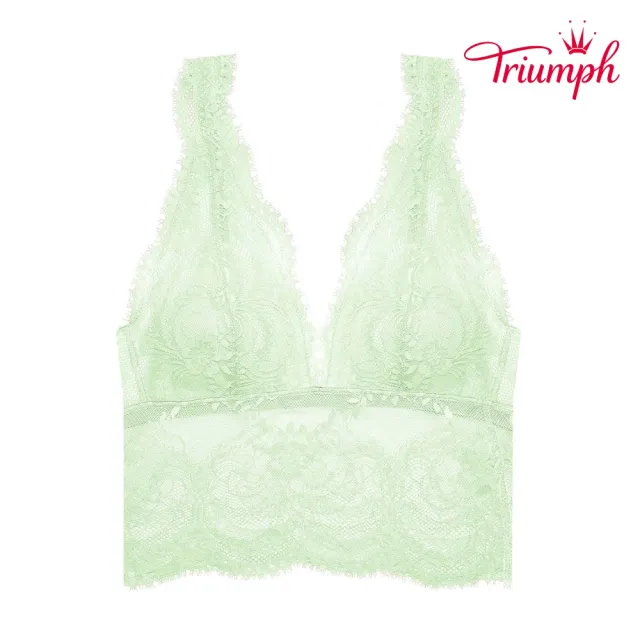 【Triumph 黛安芬】Premium愛戀系列 無鋼圈Bralette背心 M-EL罩杯內衣(綠)