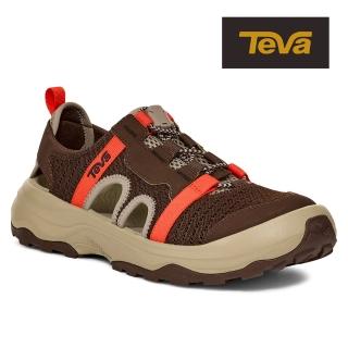 【TEVA】男護趾涼鞋 水陸兩棲護趾運動涼鞋/雨鞋/水鞋 Outflow CT 原廠(樹皮棕-TV1134357TKB)