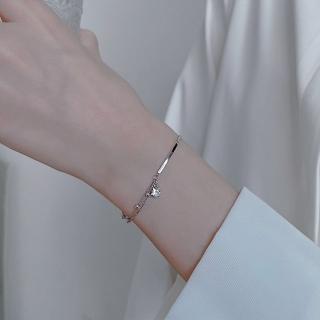 【LEEHER】簡約手環/ins手鍊/輕奢高階感/手鍊女/合成鑽石/手環/雙層手鍊/星星手鍊/閨蜜手鍊/純
