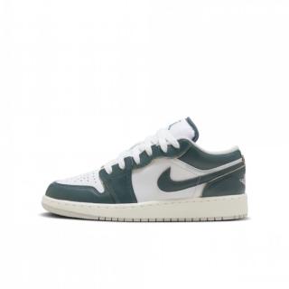 【NIKE 耐吉】AIR JORDAN 1 LOW SE GS 休閒鞋 運動鞋 女鞋 大童 白綠(FQ8041300)