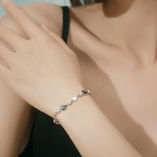 【LEEHER】純銀手鍊/水晶手鍊/愛心手環/閨蜜手鍊/心型手鍊/生日禮物/純銀手環/情人節禮物