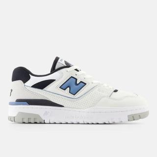 【NEW BALANCE】男女 復古鞋 經典 NB 550 休閒 D楦 簡約 穿搭 膠底 白 藍(BB550ESF)