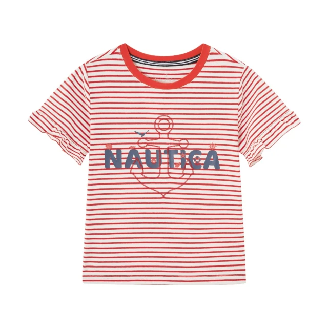 NAUTICA KIDS 淺藍印字軟牛仔短褲(Nautica