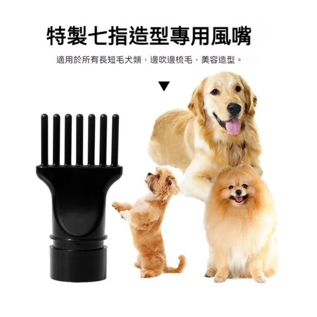 寵物專用吹水機/吹風機-附四種吹頭(狗狗吹毛工具 寵物吹毛 寵物烘乾)
