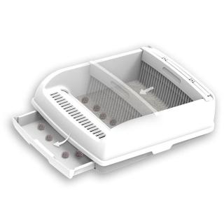 【MAGICSCOOP 魔鏟】貓砂盆 半自動貓砂盆 開放式貓砂盆(全貓砂通用/超大空間/滑軌設計)