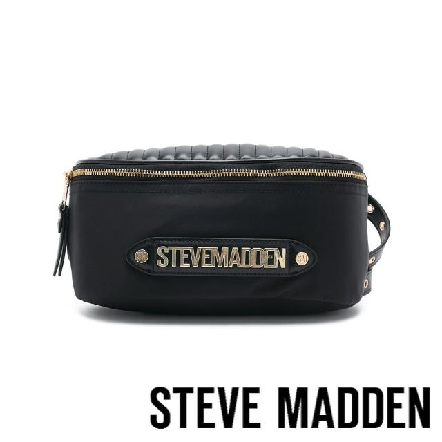 【steve madden】BHARA 尼龍LOGO吐司腰包(黑色)