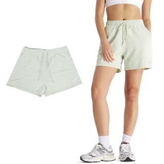 【NEW BALANCE】短褲 Sport Essentials French Terry Shorts 女款 綠 3吋 NB(WS41500NUM)