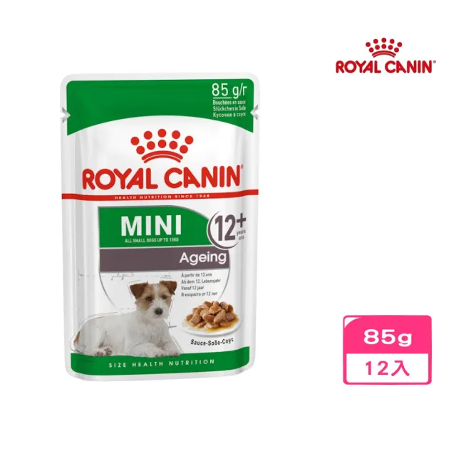 【ROYAL 法國皇家】小型老犬12+主食濕糧 MN+12W 85g*12入組(狗糧、狗餐包、狗濕糧、熟齡犬)