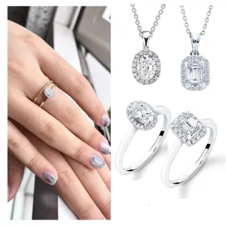 【Vividventure 亞帝芬奇】GIA 30分 FSI1 天然鑽石 戒指 項鍊 任選款 非凡推薦(14K金台+14K金鍊)