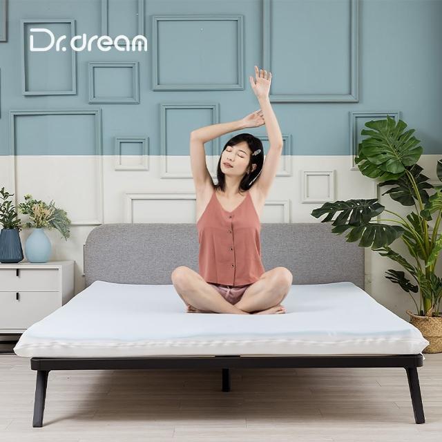 【Dr. dream】涼感記憶床墊 單人加大 10公分厚度(藍晶靈記憶 慢回彈 涼感記憶 床墊)