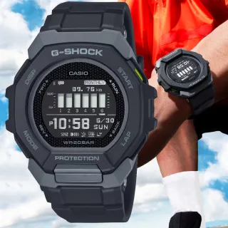 【CASIO 卡西歐】G-SHOCK 藍牙連線 多功能運動腕錶 母親節 禮物 推薦(GBD-300-1)