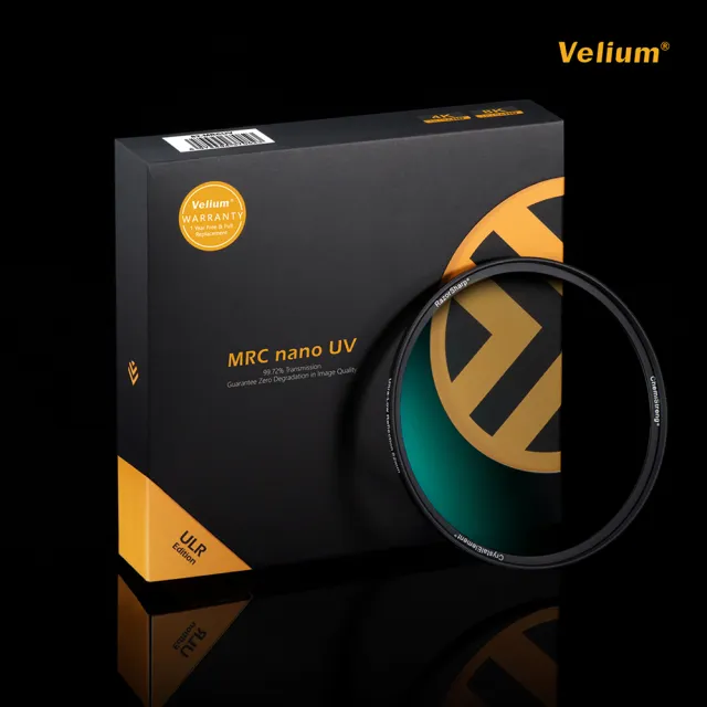 【Velium】MRC nano 8K 多層奈米鍍膜 高透度高精度 49mm UV 保護鏡(總代理公司貨)