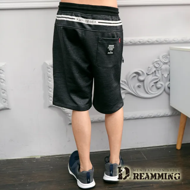【Dreamming】歐美街頭鬆緊抽繩彈力休閒短褲(共二色)