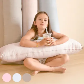 【三合苑HOMESense】100%純棉素色-小長抱枕 台灣製(小-100x30cm)