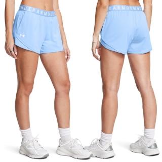 【UNDER ARMOUR】UA 女 Play Up Twist 運動短褲 1349125-466(藍色)