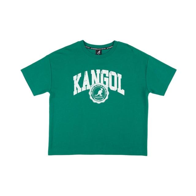 【KANGOL】短袖上衣 女款寬版仿舊T 女 - 6422100270