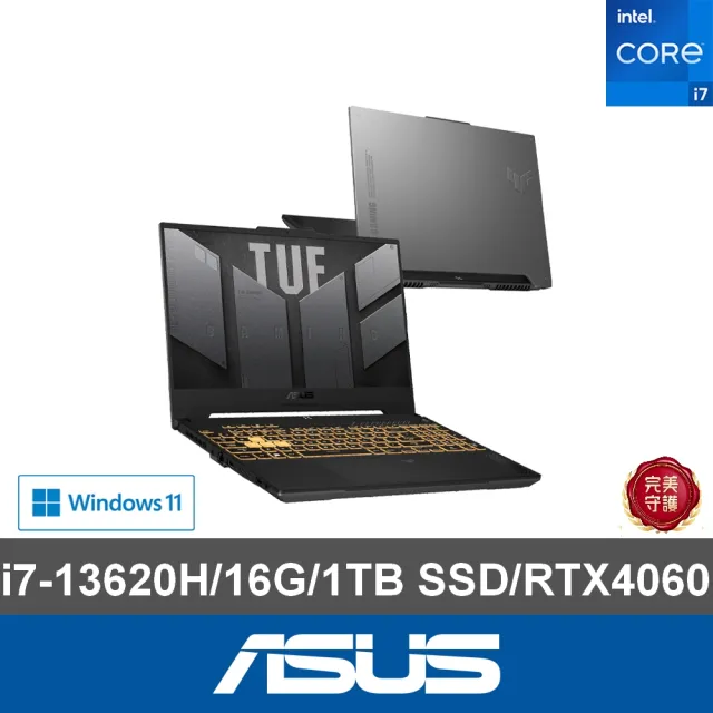 【ASUS】+27型螢幕組★15.6吋i7 RTX4060電競筆電(FX507VV-0192B13620H/i7-13620H/16G/1TB SSD/W11)