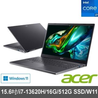 【Acer 宏碁】15.6吋i7效能筆電(Aspire 5/A515-58P-79UB/i7-13620H/16G/512G SSD/W11)