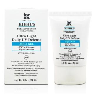 【Kiehl’s 契爾氏】集高效清爽零油光UV水凝露 SPF50 PA++++ 30ml(百貨專櫃貨)