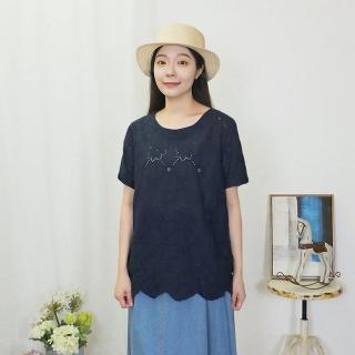 【Hana Mokuba】花木馬日系女裝刺繡花布氣質休閒上衣(上衣)