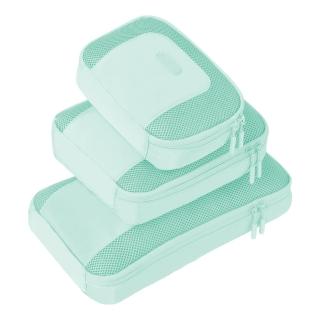 【Travelon】Pi透氣衣物收納袋3件 冰薄荷 / 防潑水收納袋 旅行袋 防塵袋 分類袋 暑假出遊