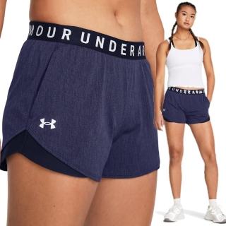 【UNDER ARMOUR】UA 女 Play Up Twist 運動短褲 1349125-410(藍色)