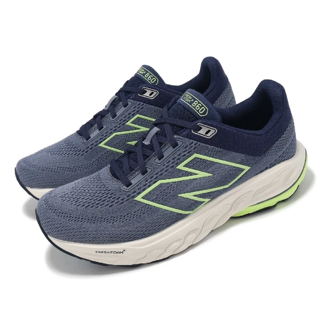 NEW BALANCE 慢跑鞋 Fresh Foam X 860 V14 2E 男鞋 藍綠 寬楦 緩衝 運動鞋 NB(M860T14-2E)