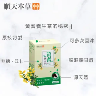 【順天本草】黃耆養生茶 3盒組(10入/盒X3 枸杞、紅棗、靈芝)