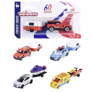 【Majorette 美捷輪】美捷輪小汽車-佐法式拖車系列