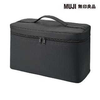 【MUJI 無印良品】尼龍化妝箱.L/黑.約36x16.5x20.5cm