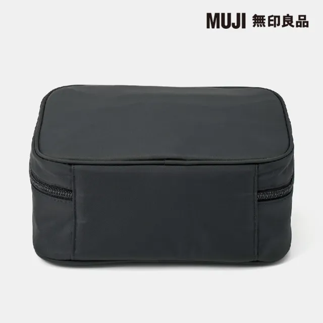 【MUJI 無印良品】尼龍化妝箱S/黑.約23x15.5x9cm