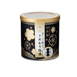 【日本 山洋 SANYO】黑色螺旋棉花棒150支(圓筒裝/紙軸/平輸商品)
