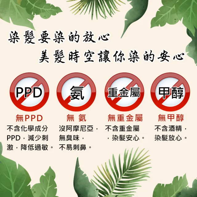 【美髮時空】新植萃無PPD快速染髮乳(灰白髮專用)