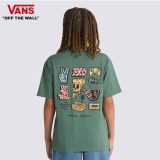 【VANS 官方旗艦】Essentials SS 中童款草綠色短袖T恤